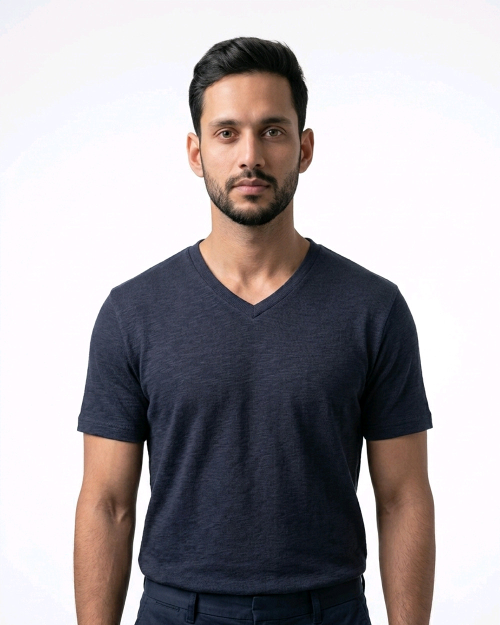 NWOT Men's Navy Blue Alternative V-Neck T-shirt size large
